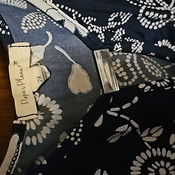 Blue PAPER PLANE dress size 2X - Picture 2 of 3